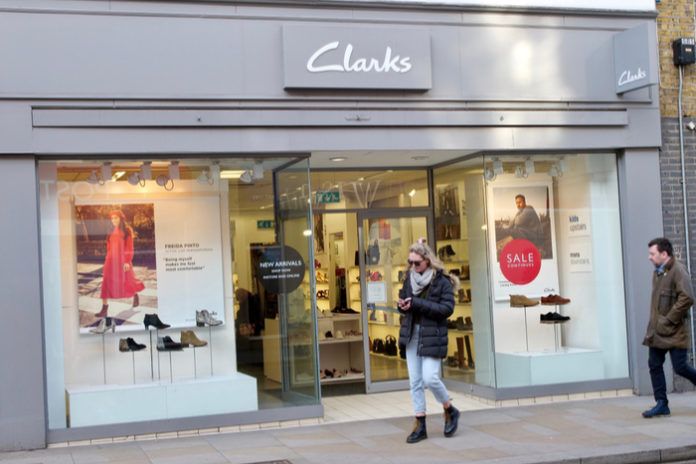 clarks number of stores uk