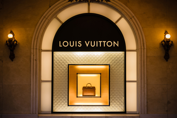38950503-A queue for the Louis Vuitton in the Victoria Quarter in Leeds.