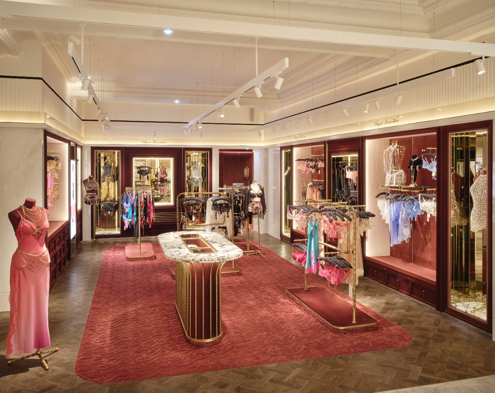 Harrods unveils its new loungewear and lingerie concept - the first phase in its womenswear redevelopment project